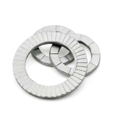 DIN25201 Dacromet Safety Lock Washer wedge lock washer Two-fold Dual Stacked Double Stack Self Locking Washer