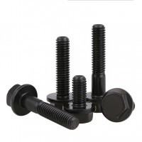 black oxide Grade 8.8 din 6921 flange bolt m12 With Serrated