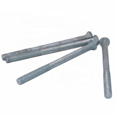 hot dipped round head oval neck long neck carriage bolt