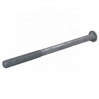 din603 long neck round head square neck hex bolt carriage bolt